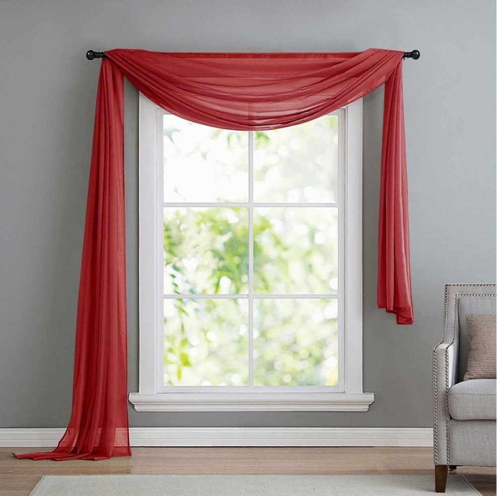 Gardinenbox Freihanddeko (1 St), ohne, transparent, Voile, Uni Volant Transparent Polyester 600cm 140cm Bild 1