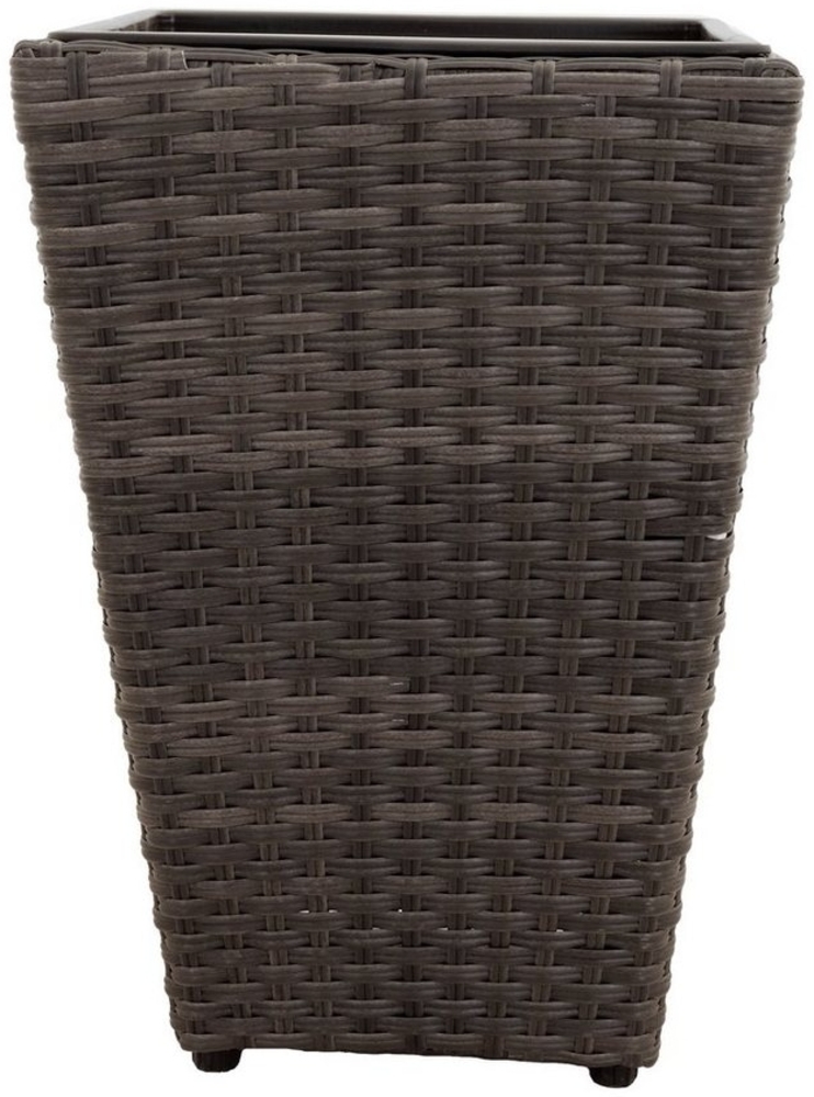 tegawo Pflanzkübel Polyrattan Vase konisch Bild 1