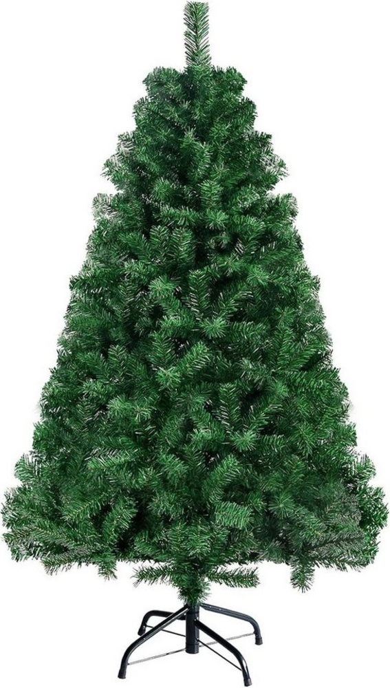 FCH Künstlicher Weihnachtsbaum Christbaum Künstliches, 120cm mit 230 Spitzen PVC & Ständer, Grün Bild 1