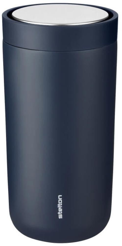 Stelton Thermobecher To Go Click, Edelstahl, Kunststoff, Soft Deep Ocean, 200 ml, 675-44 Bild 1