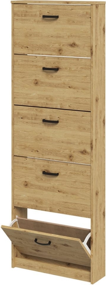 FMD Schuhschrank Step 5 Schuhkipper mit 5 Schuhklappen, Höhe 168,5 cm, Tiefe 17 cm Bild 1