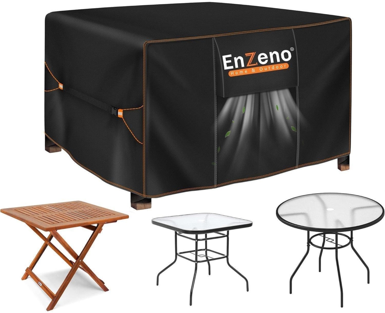 Enzeno Gartenmöbel Abdeckung 420D Oxford Wasserdicht Winterfest 90x90x90cm Bild 1