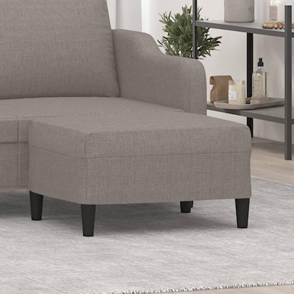 vidaXL Fußhocker Taupe 70x55x41 cm Stoff [349310] Bild 1