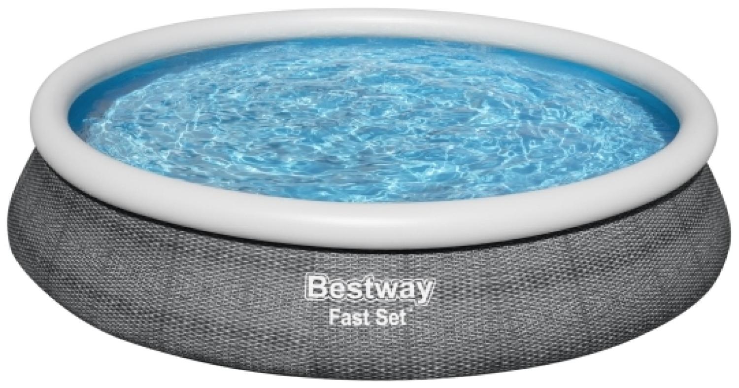 Bestway Fast Set 57313 9677 l Gerahmter Pool Grau 22 4 kg Bild 1