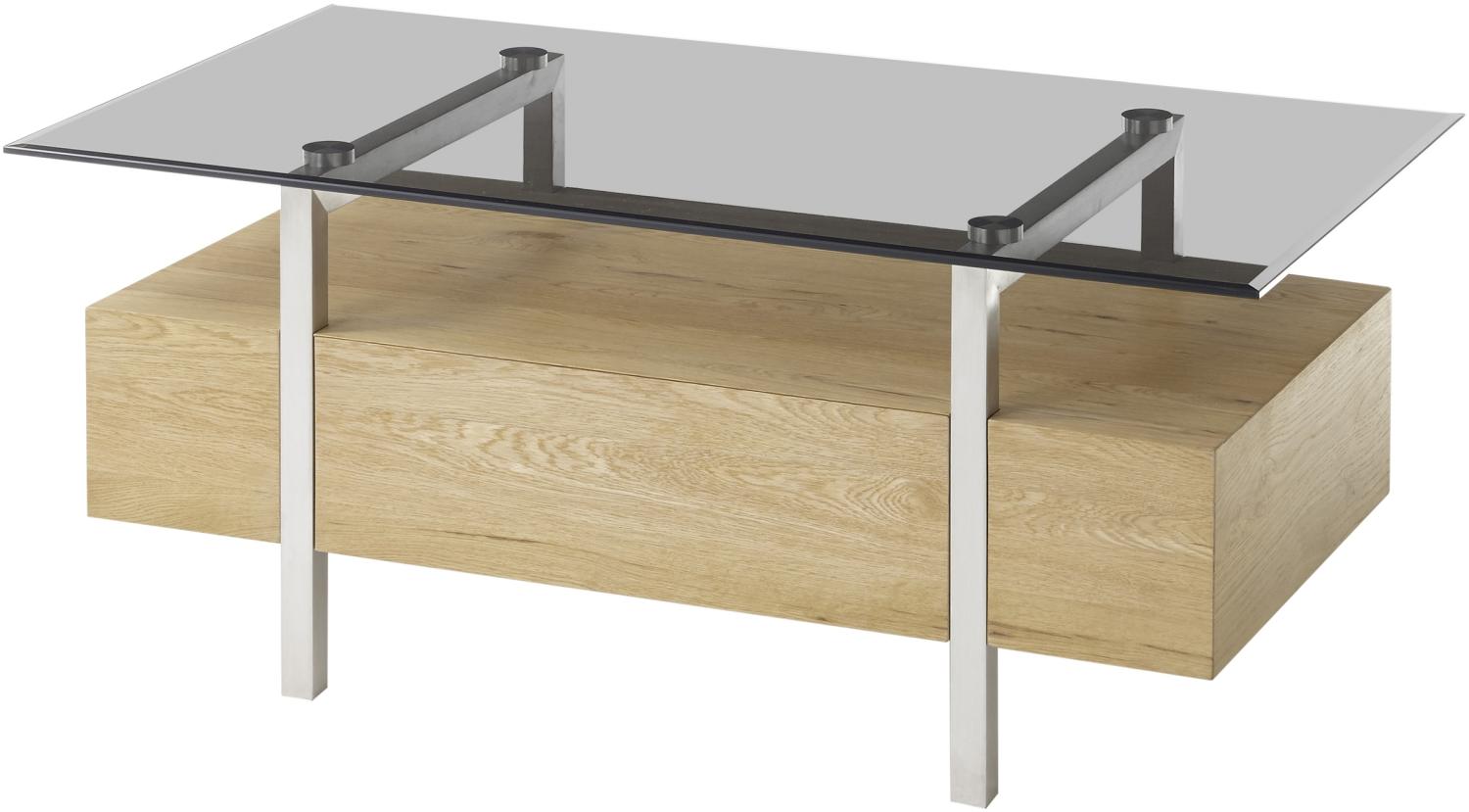 Couchtisch >HATFIELD< (BxHxT: 110x45x60 cm) in holzfarben - 110x45x60 (BxHxT) Bild 1