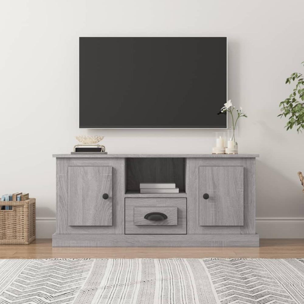 vidaXL TV-Schrank Grau Sonoma 100x35,5x45 cm Holzwerkstoff 816462 Bild 1