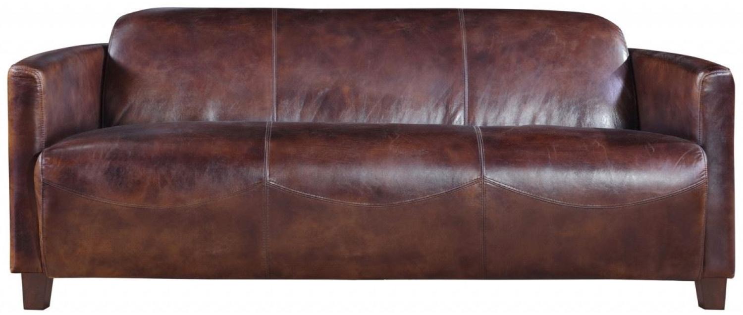 Clubsofa Rocket 3-Sitzer Leder "Vintage-Cigar" Bild 1