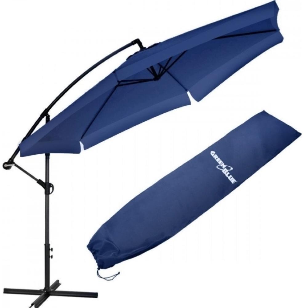 GreenBlue garden umbrella navy blue folding cover 350x250cm GB377 NB Bild 1