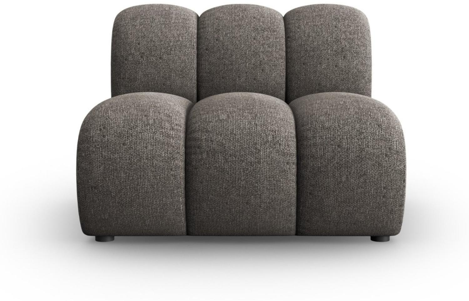 Micadoni Modul Armlos Lupine 1-Sitzer Chenille Grau Bild 1