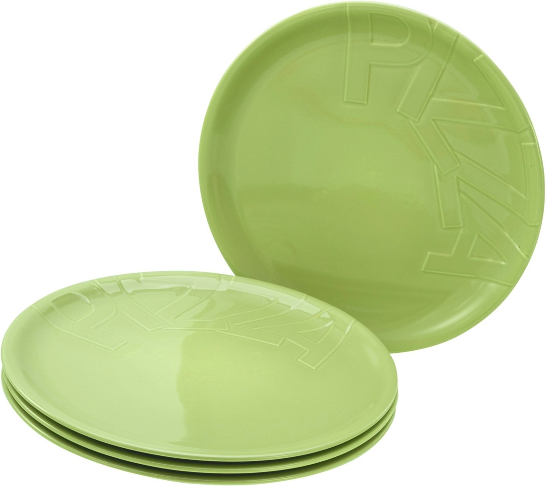 CreaTable Pizzateller Gourmet, Pizzateller 32 cm, 4-tlg, (4 St), Hochwertiges Design, Europäische Qualitätsproduktion Bild 1