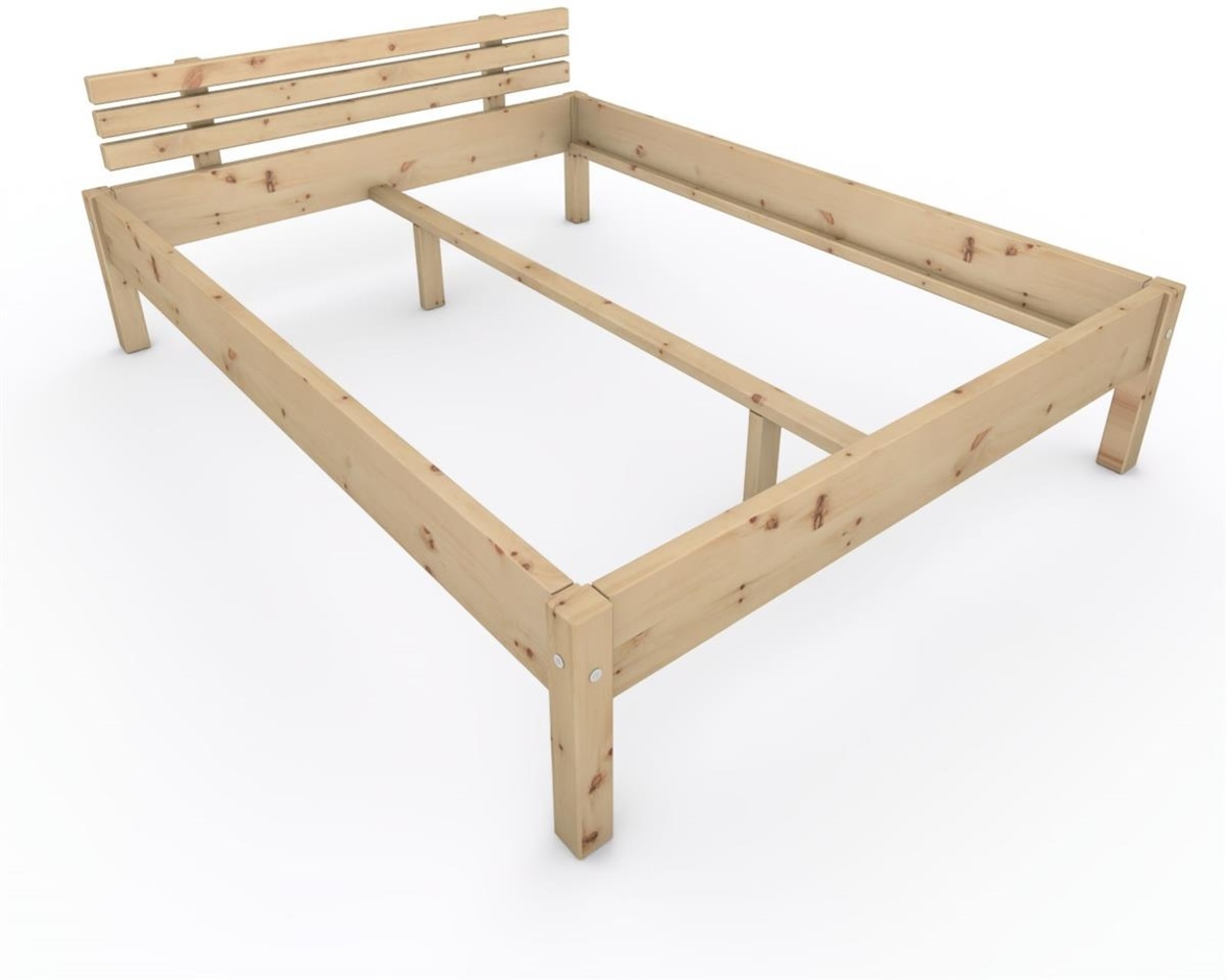 Zirbenbett "Zirben-Liesl" 160 x 210 cm Holzbett Massivholzbett Bett Bild 1