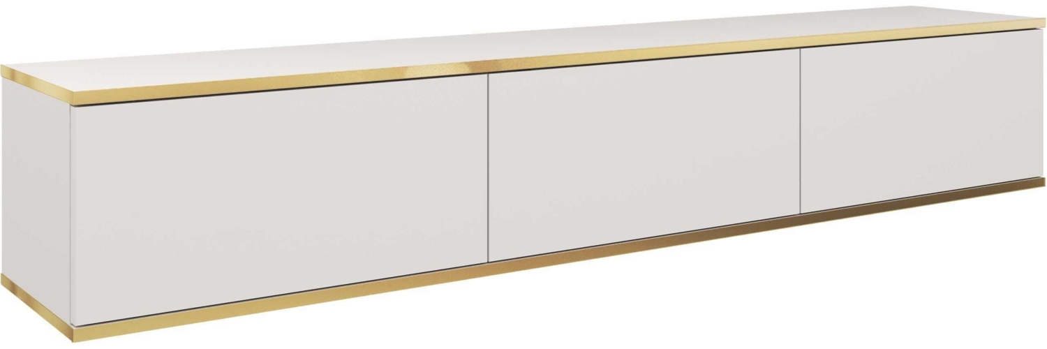 AX LIVING Sideboard TV Orkis 175 175 cm Modern und Funktional, Weiß Bild 1