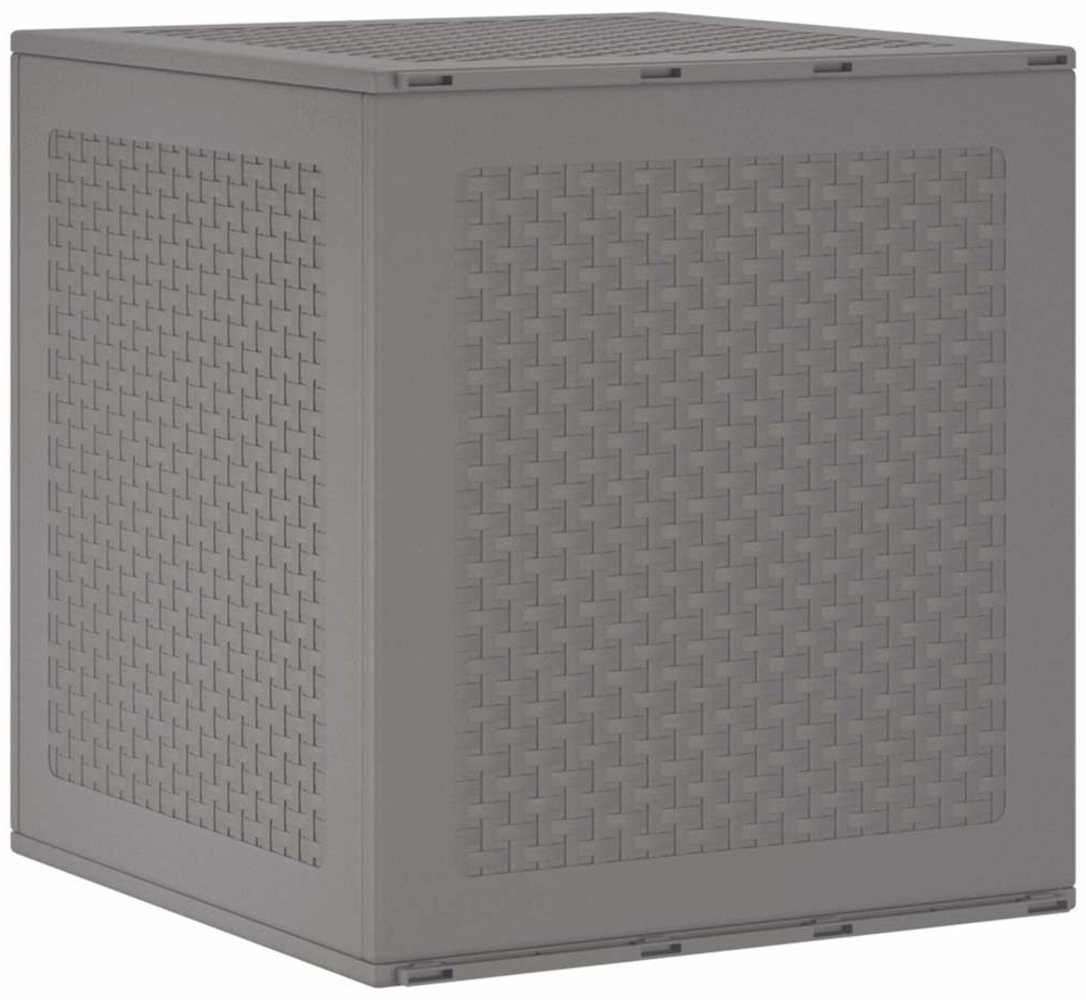 vidaXL Gartenlagerbox mit Tür Hellgrau 55 x 53 x 57 cm Polypropylen 870582 Bild 1