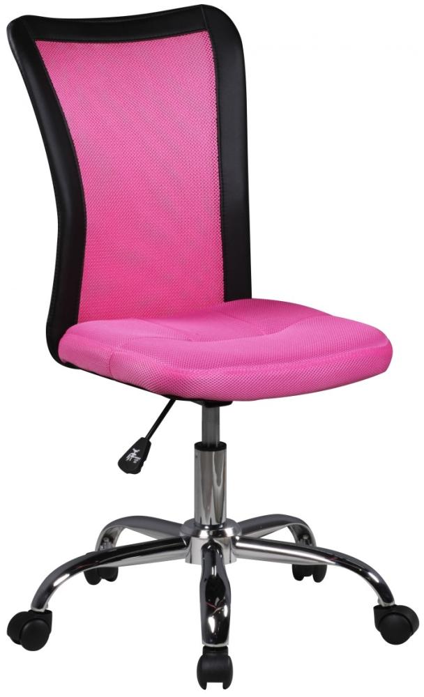 Kadima Design Kinderdrehstuhl Schreibtisch, ergonomisch, Netz, höhenverstellbar, bis 30 kg. Rosa, 60x60x100 cm Bild 1