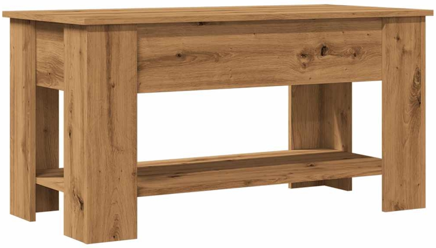 vidaXL Couchtisch Artisan-Eiche 101x49x52 cm Holzwerkstoff 856927 Bild 1