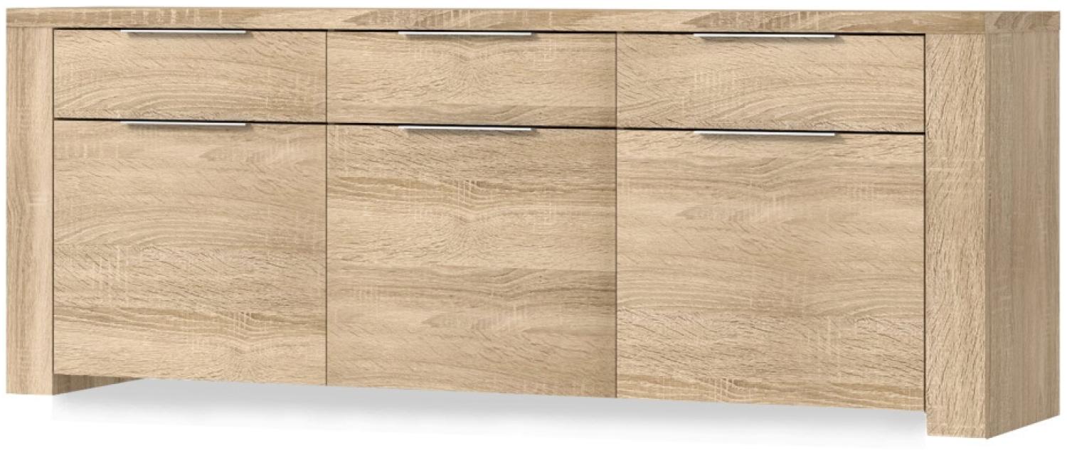 Sideboard Calvin 7 Eiche Sonoma 189x83x50 Anrichte Schrank Wohnzimmer Bild 1