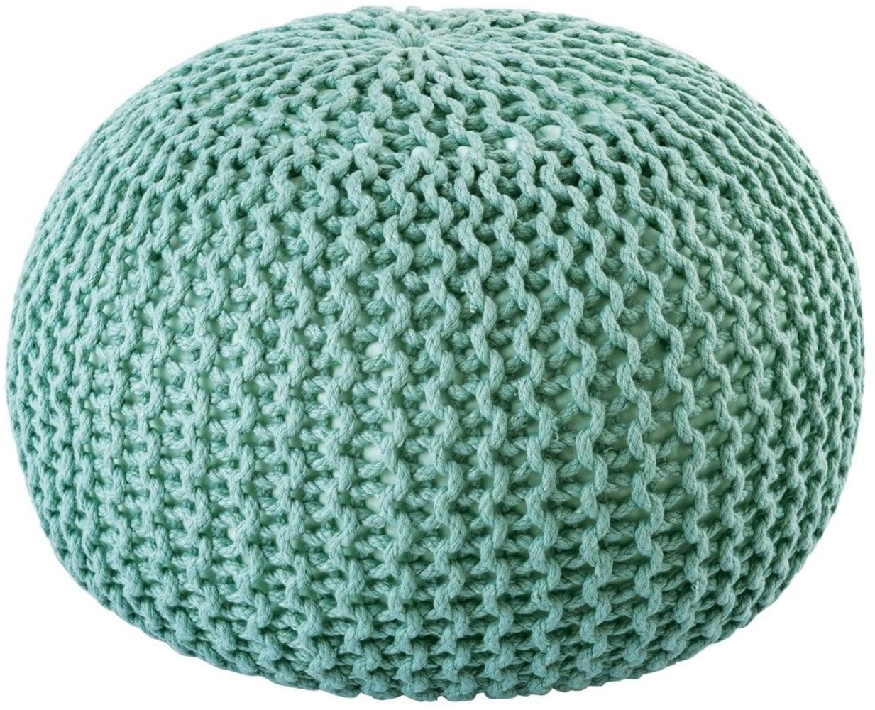 Pouf outdoor ø55cm Sitzpouf Terrasse Pool Garten mint - ocean wave Bild 1