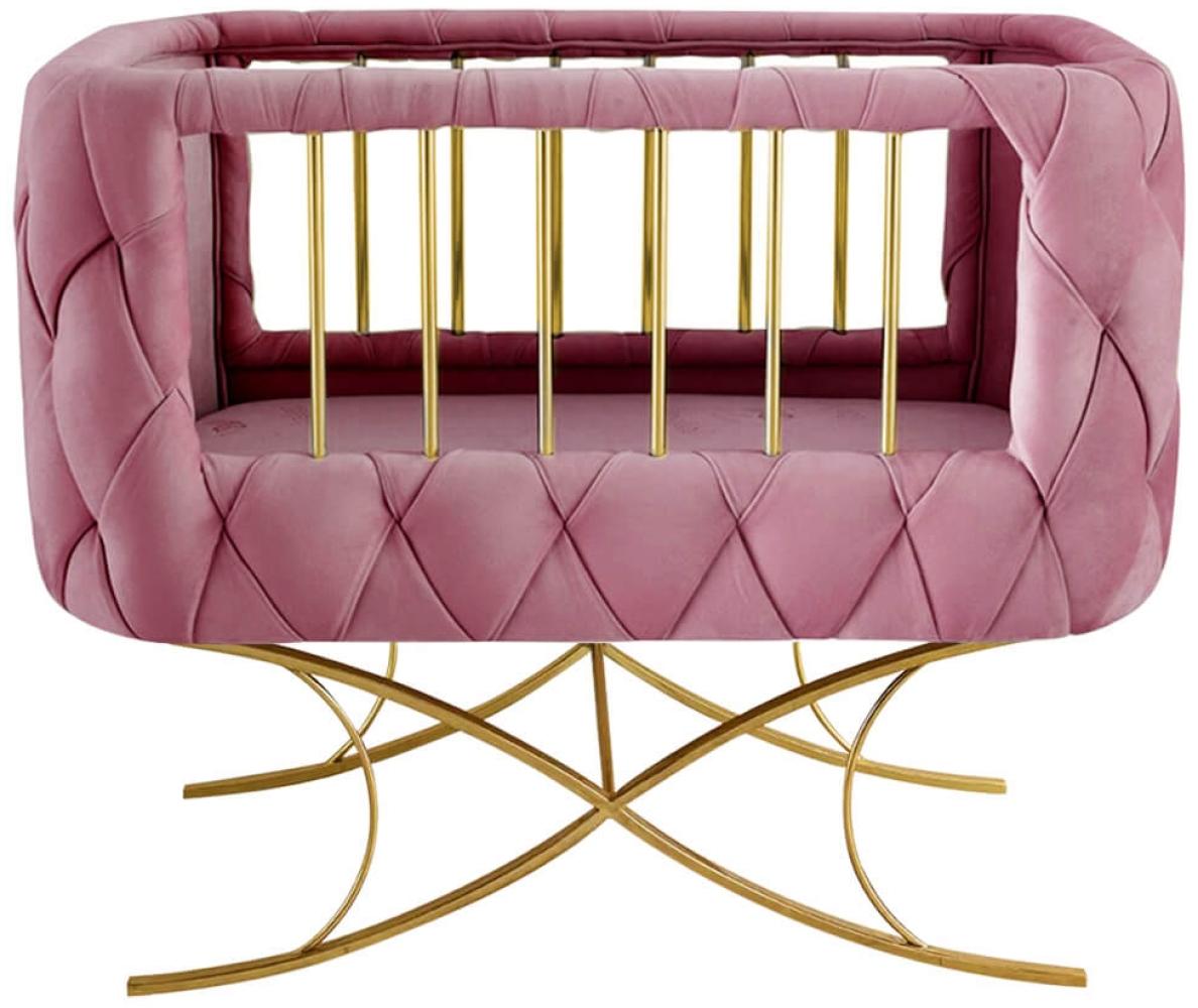 Bellochi | Babybett-Pink x gold Bild 1