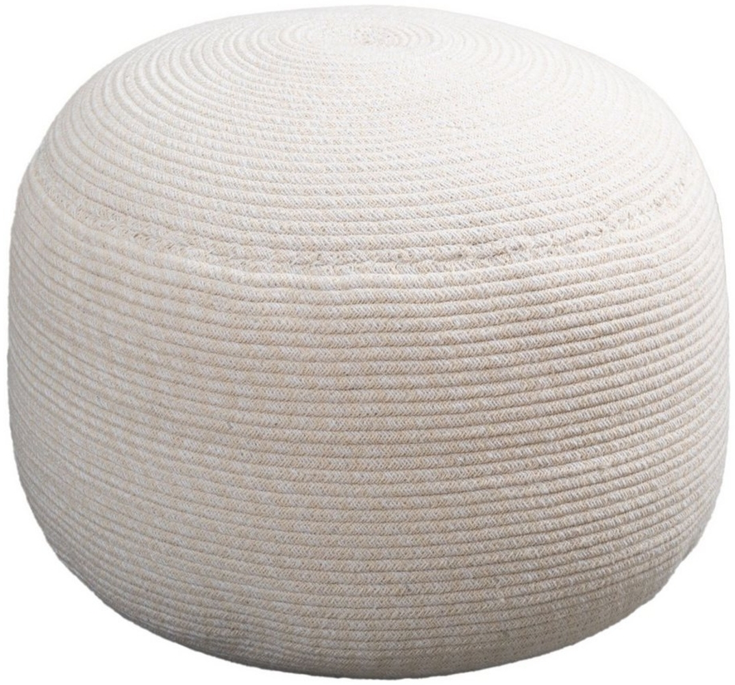 Sitzkissen Bali Pouf, Farbe: Creme, Größe: 55 x 55 x 45 cm Bild 1