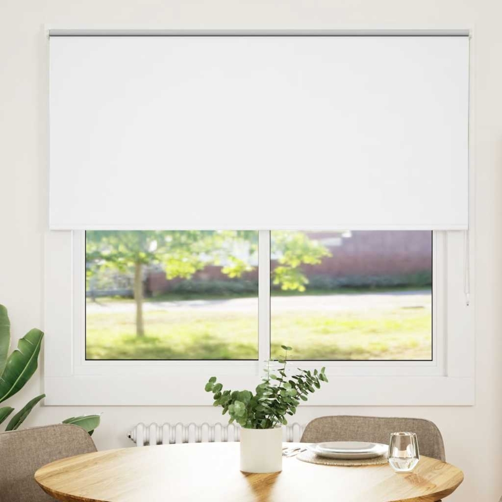 vidaXL Verdunkelungsrollo Weiß 160x150cm Stoffbreite 156,6cm Polyester 4011920 Bild 1
