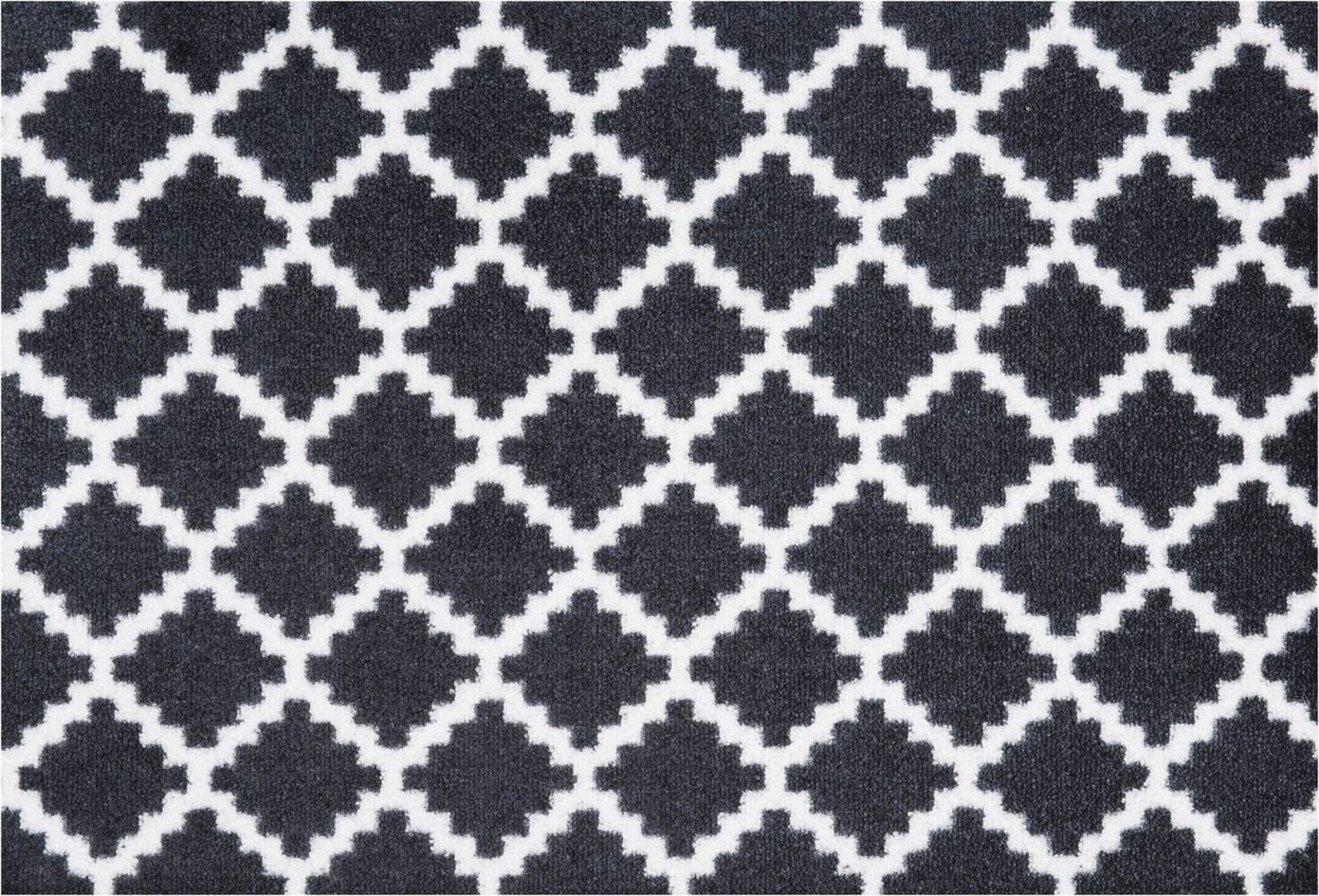 Kurzflor Fußmatte Elegance Schwarz Weiß - 50x70x0,7cm Bild 1