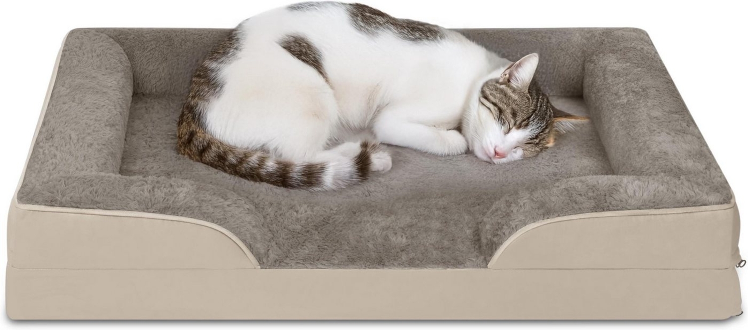 Aspero Tierbett Katzenbett Kotka, 100 % Polyester, Kuschelbett für Katzen mit abnehmbarem Bezug Bild 1