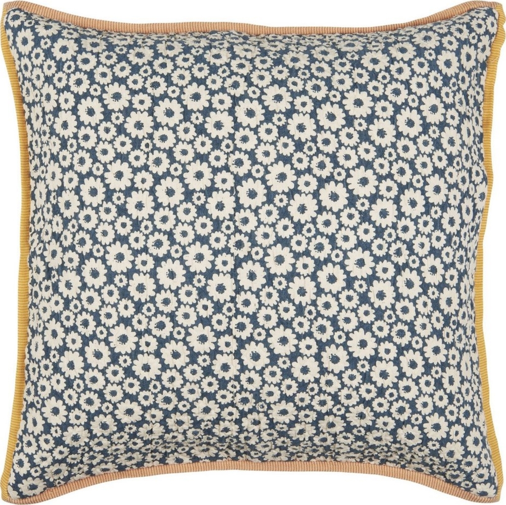 Ib Laursen - Kissenbezug Kissenhülle 50x50cm Cotton Petrol Blumenmuster 6894-60 Bild 1