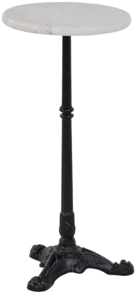 habeig Bistrotisch Stehtisch Marmorplatte 30 cm, 60 cm Höhe, Metall, Marmorplatte Bild 1