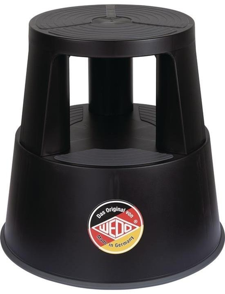 WEDO Rollhocker PP & TPE schwarz Höhe mit/ohne Belastung 420/428 mm Oberer-Ø 292 mm Unterer-Ø 424 mm Bild 1