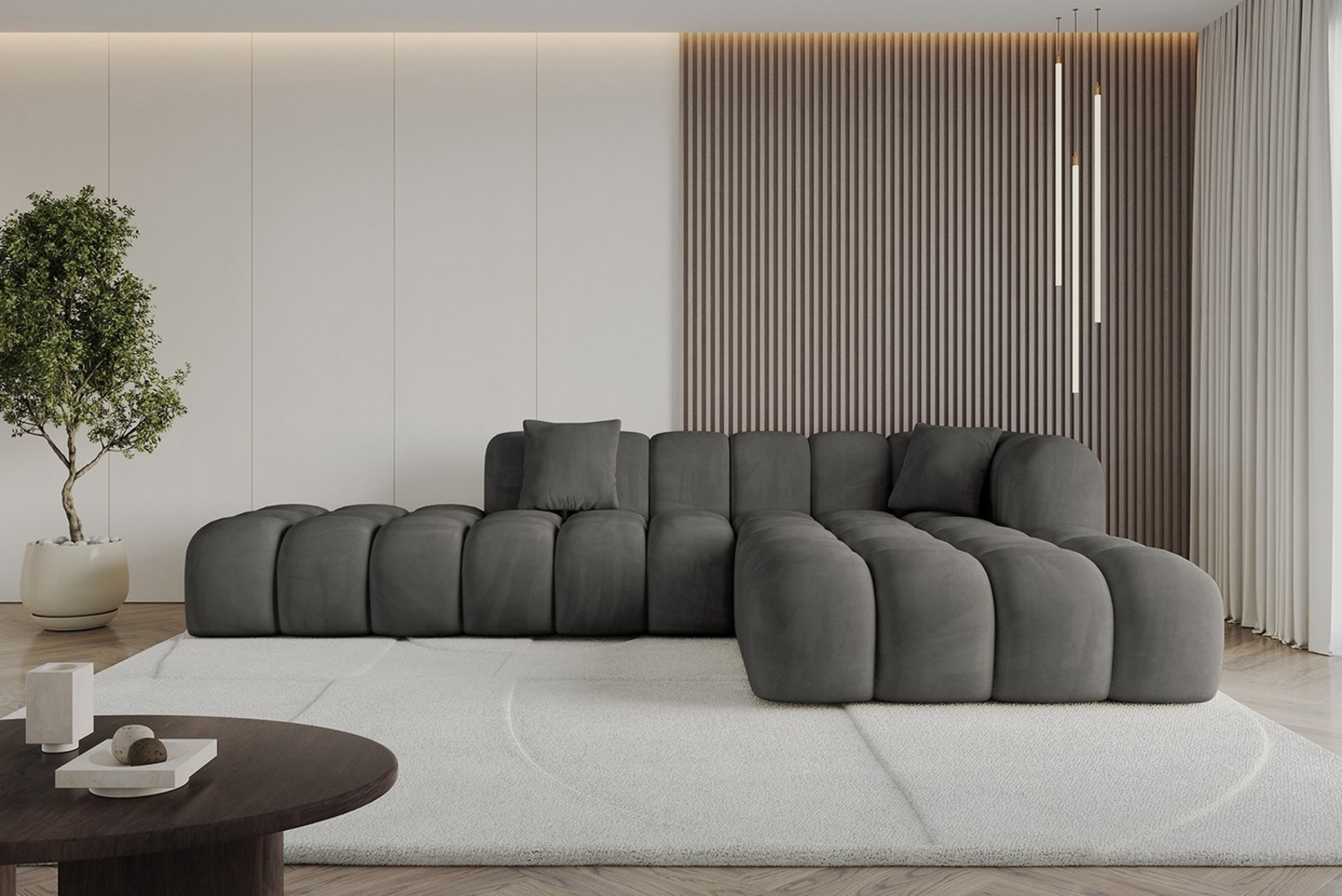 ALTDECOR Ecksofa OLEA-L2, Sofa Praktische Bequeme Funktionsecke Couch L-Form Eckcouch, Corner Sofa U-Form Vielseitige Sofa Wohnlandschaft Wohnzimmer Bild 1