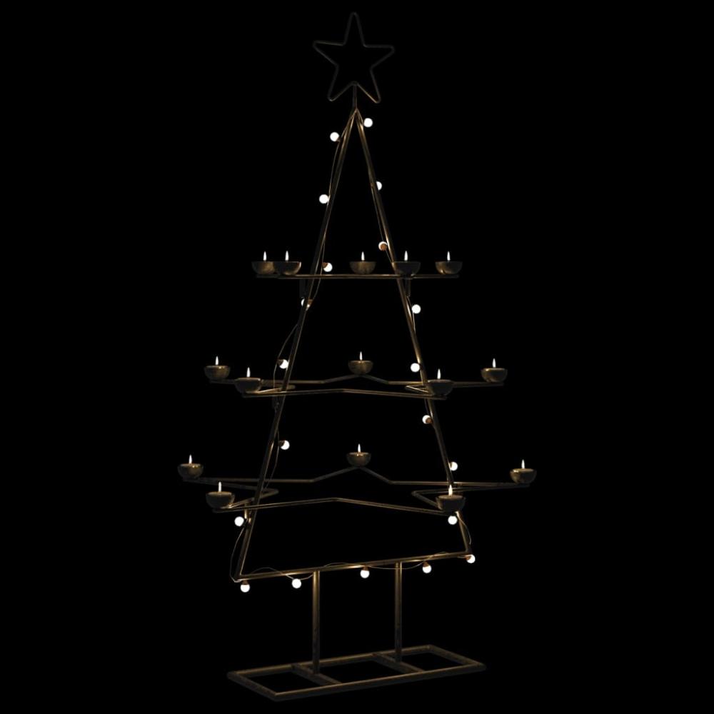 vidaXL Metall-Weihnachtsbaum zum Dekorieren Schwarz 105 cm 4018963 Bild 1