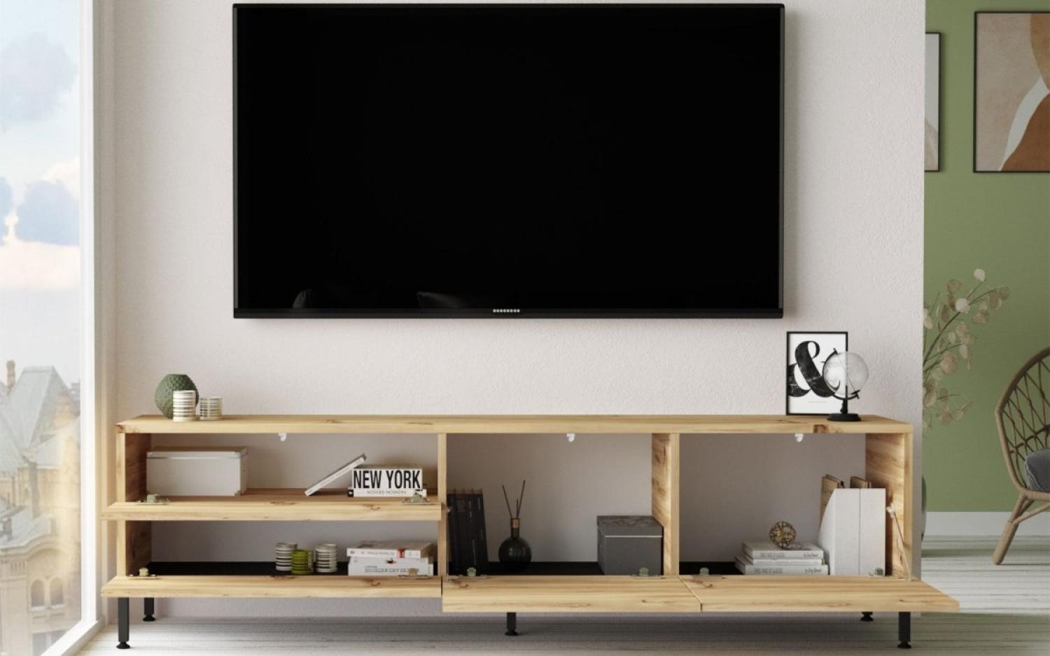 Designer TV Board Oria Holz Bild 1