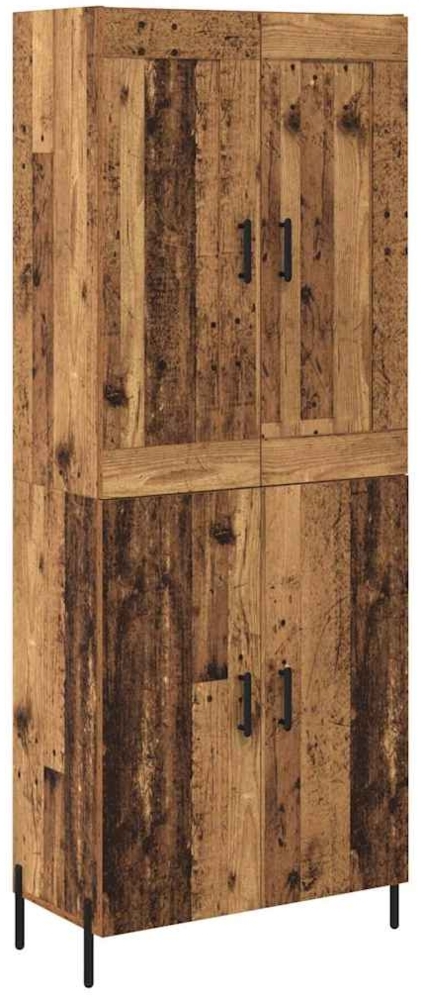 vidaXL Highboard 2 pcs Altholz Holzwerkstoff 3415667 Bild 1