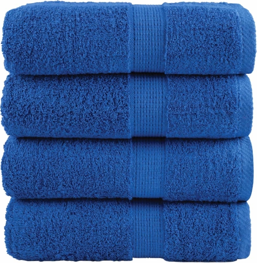 Premium-Waschlappen 4 Stk. Blau 30x30cm 600 g/m² 100% Baumwolle 137180 Bild 1