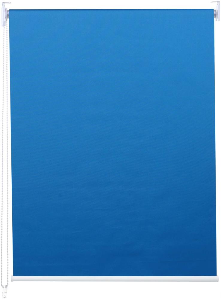 Rollo HWC-D52, Fensterrollo Seitenzugrollo Jalousie, 70x160cm Sonnenschutz Verdunkelung blickdicht ~ blau Bild 1