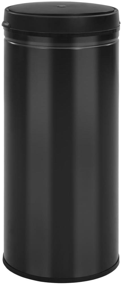 vidaXL Automatischer Sensor-Mülleimer 80 L Kohlenstoffstahl Schwarz 322703 Bild 1