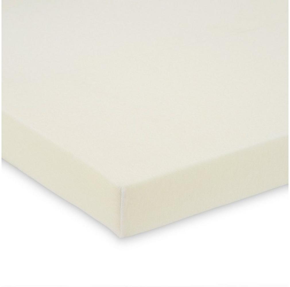 Fabimax 2678 Spannbettlaken Jersey für Beistellbett 55x90 creme Bild 1