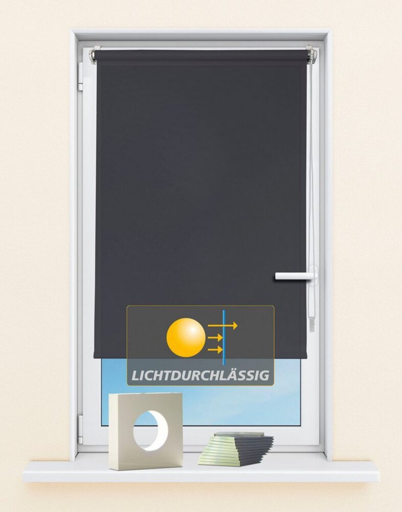 Seitenzugrollo Seitenzugrollo 'Ida', Lichtschutz, Klemmfix, ohne Bohren, Fixmaß, Kutti, Lichtschutz, ohne Bohren, Klemmfix, Sichtschutz, Sonnenschutz Bild 1