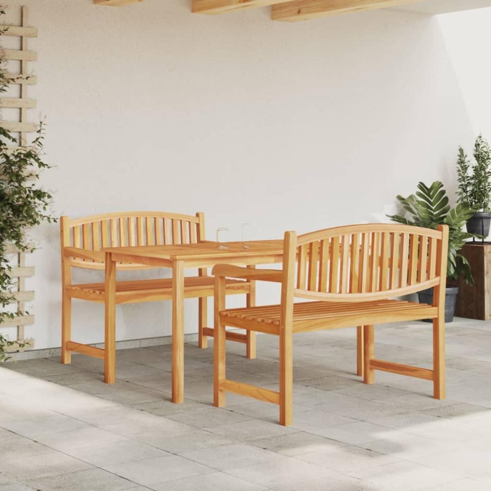 vidaXL 3-tlg. Garten-Essgruppe Massivholz Teak 3157937 Bild 1