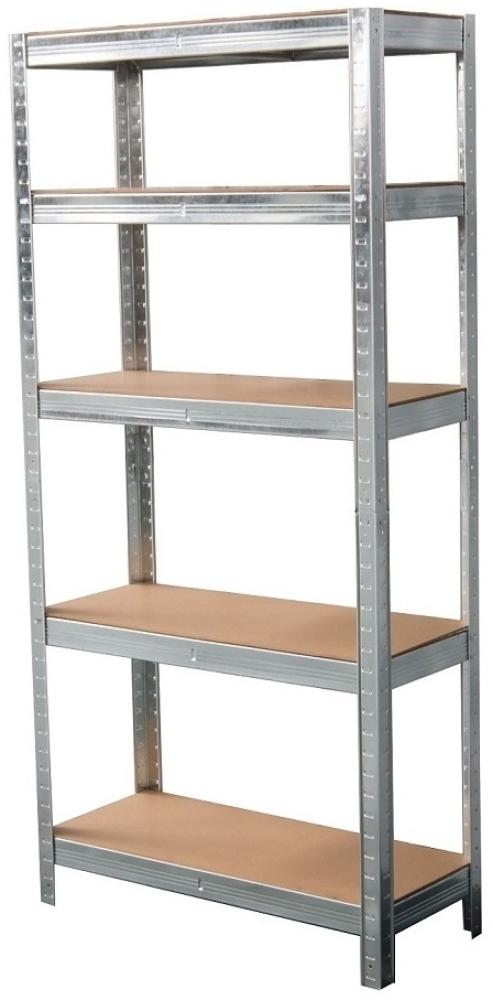 VaGo Schwerlastregal Lagerregal Werkstattregal Kellerregal 75x30x150cm Bild 1