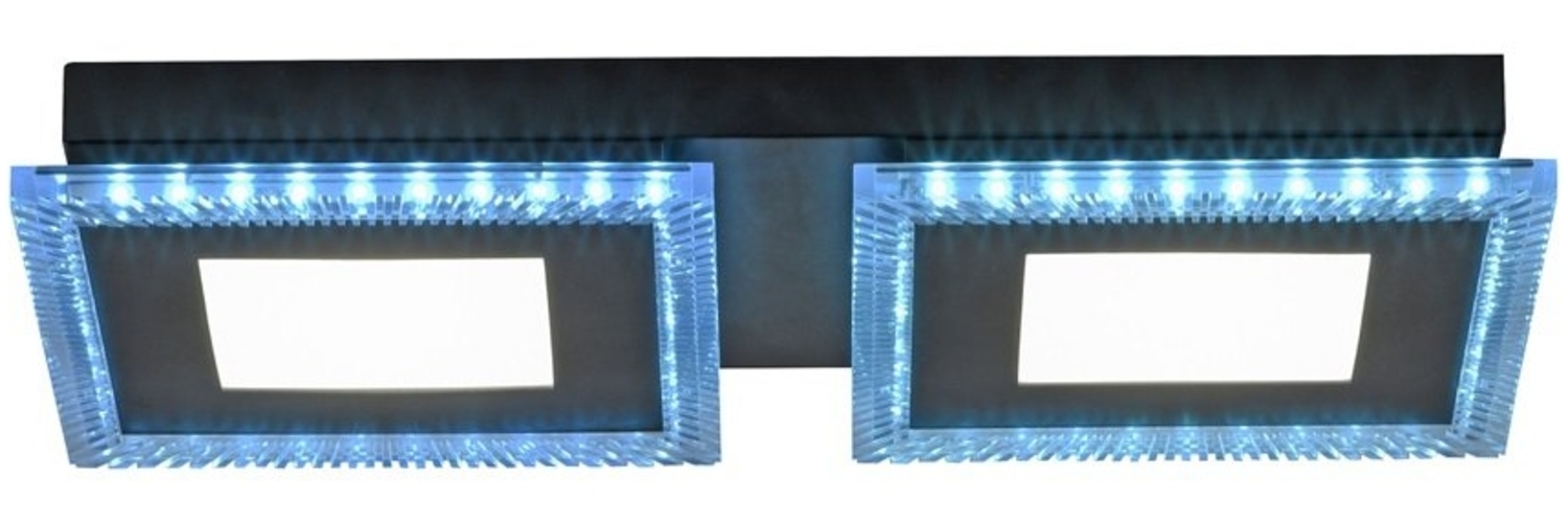 JUST LIGHT 14512-18 LED Deckenleuchte ACRI schwarz RGBW 44x20cm Bild 1