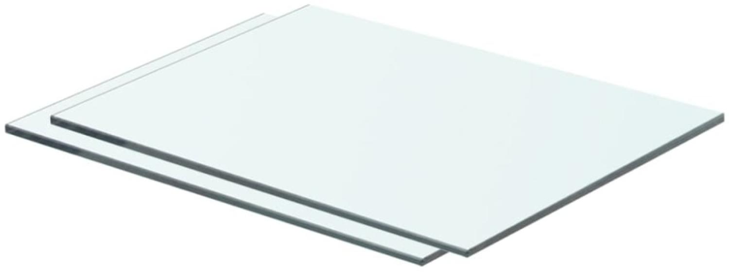 vidaXL Regalböden 2 Stk. Glas Transparent 40x25 cm 3051555 Bild 1