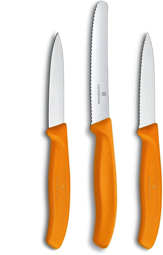 Victorinox | Swiss Classic Trio | strahlendes Orange | präzision & Komfort | perfekt für Obst und Gemüse Bild 1