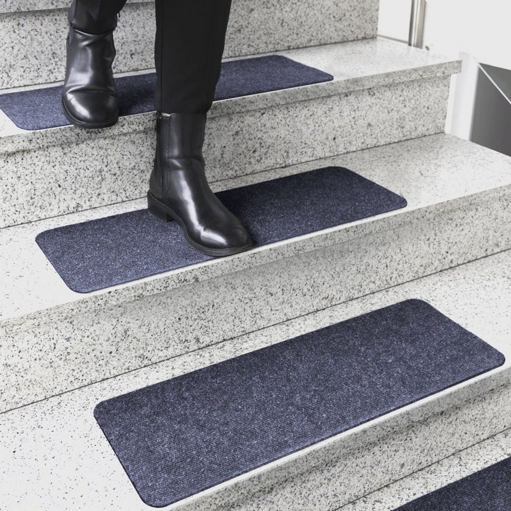 Karat Stufenmatte Denver, Treppenmatte, 5 Farben & 2 Größen, Rechteckig - ohne Lippe, Höhe: 4.4 mm, Günstiger Stufenschutz Bild 1