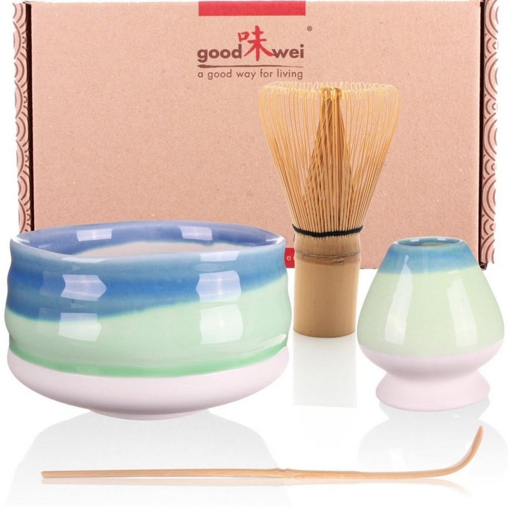 Goodwei Teeservice Matcha-Set "Sumi" 120 mit Teeschale, Matchabesen und Besenhalter (4-tlg), 1 Personen, Keramik Bild 1