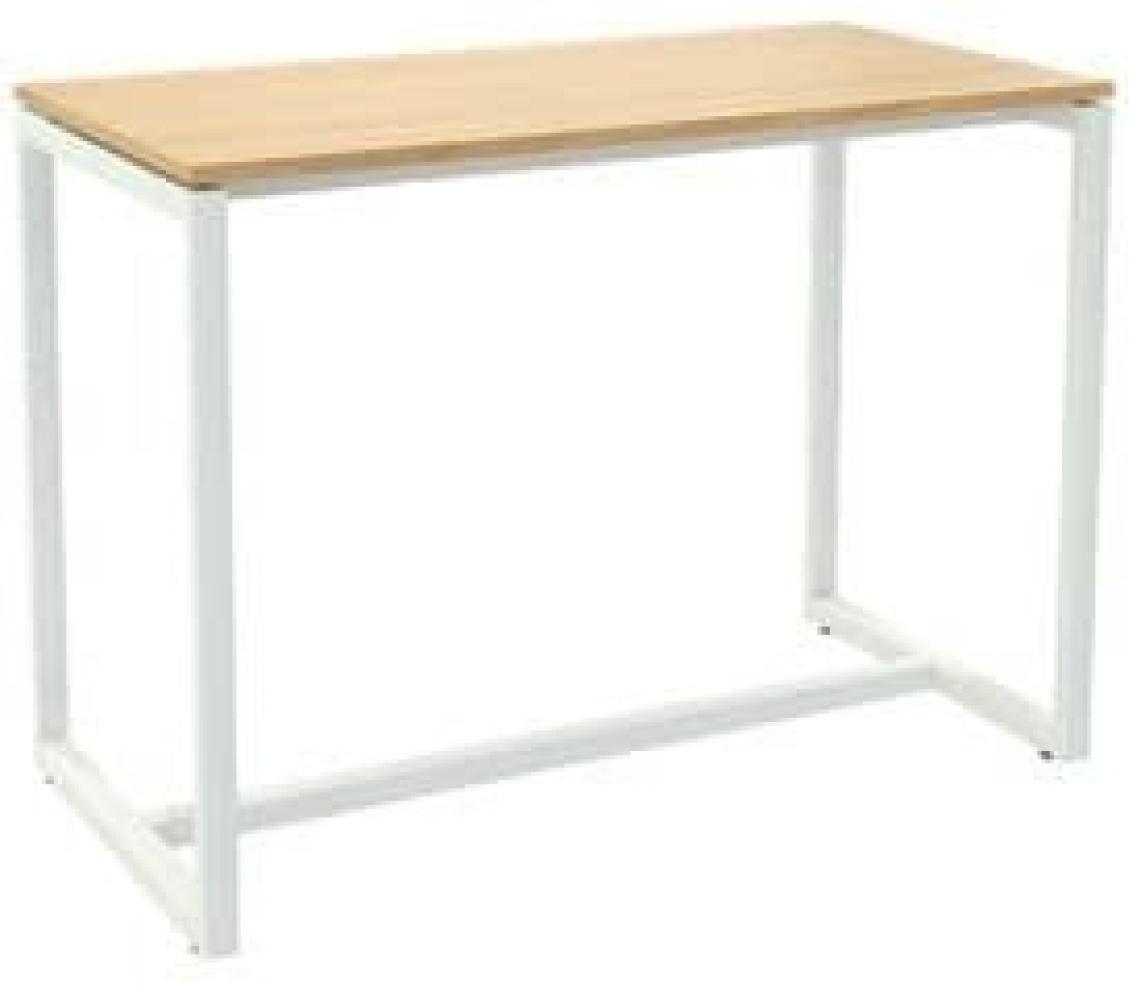 Paperflow Stehtisch EasyDesk - 150 x 110 x 75 cm, weiß/buche Bild 1