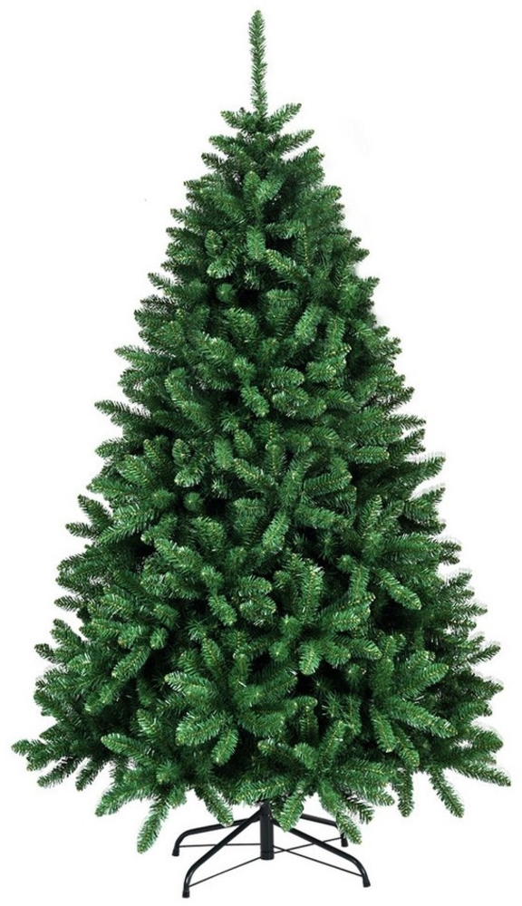 KOMFOTTEU Künstlicher Weihnachtsbaum, mit Metallständer, 1355 Spitzen, 180cm Bild 1