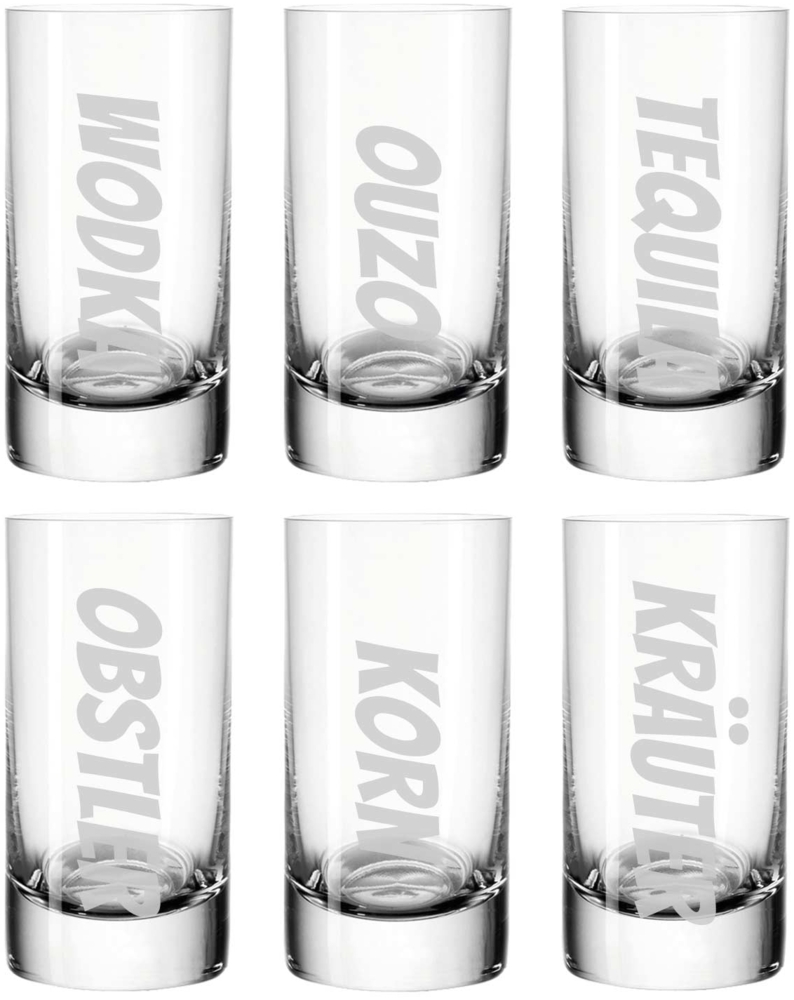 Luxentu Stamper 55 ml 6er Set Schnaps-Ensemble Bild 1