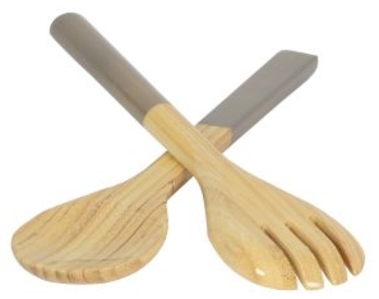 albert L. Bambus Besteck-Set 27 cm naturgrau Bild 1