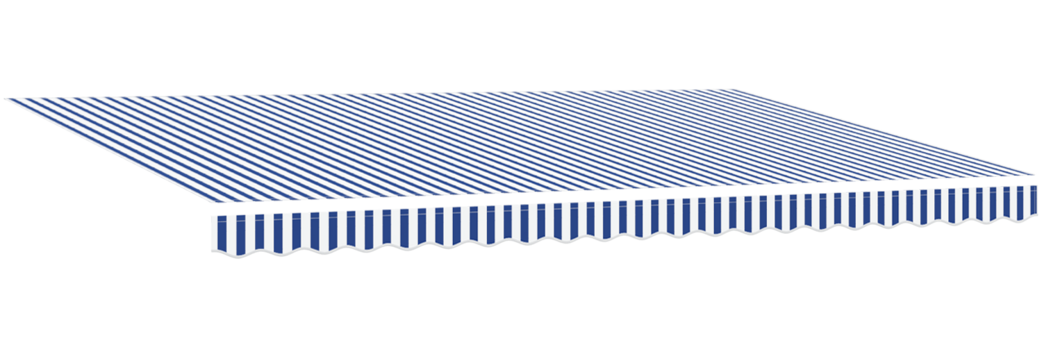vidaXL Automatische Einziehbare Markise Blau und Weiß 500x300 cm 3331196 Bild 1